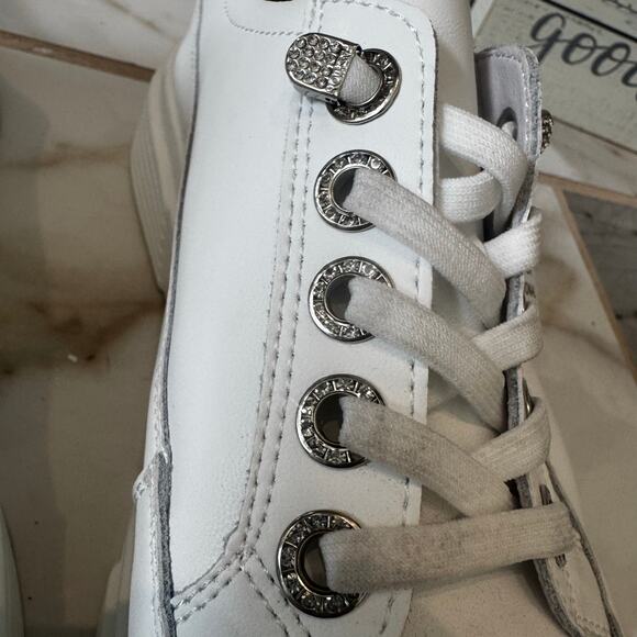 Bonavi Anti-stress Skateboard Sneakers Sz 39 Crystal Embellished Lace Eyelets - Picture 6 of 15